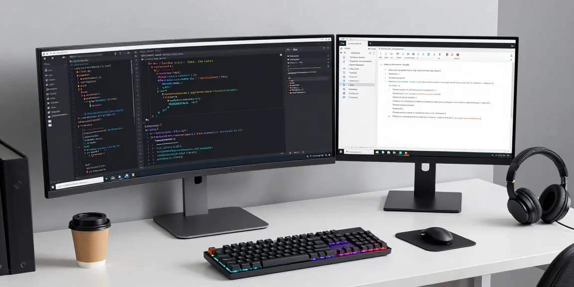 Trang chủ Thabet showcasing software development technology, AI integration, and cloud computing solutions in a modern workspace.