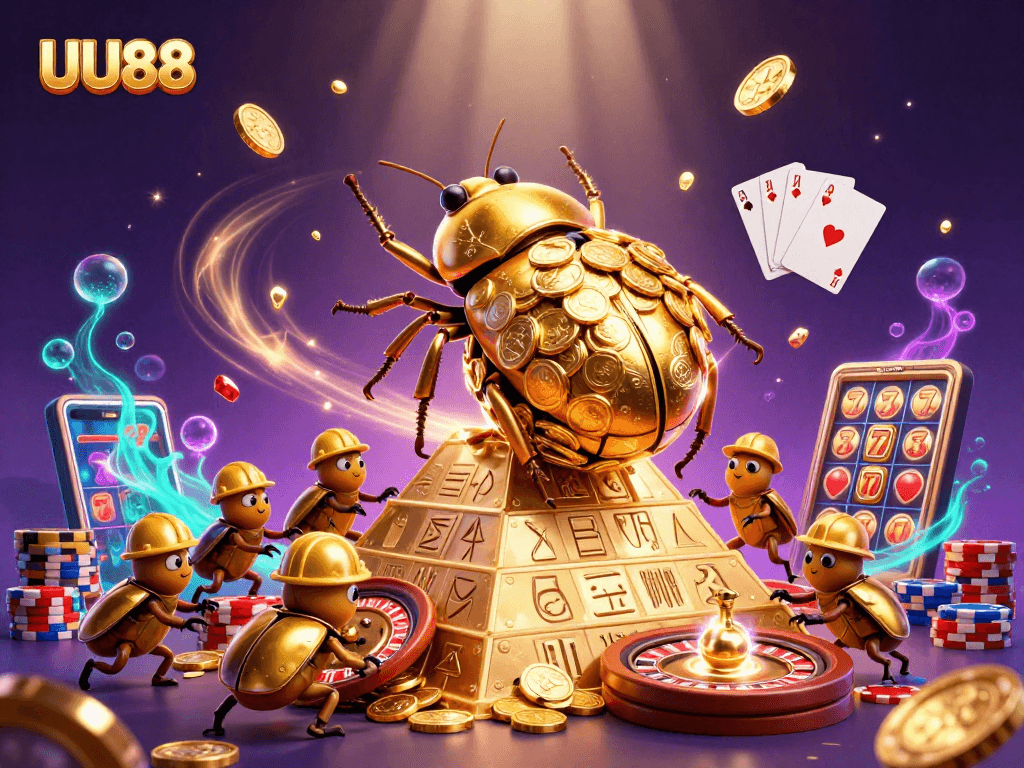 Engage with UU88's thrilling gaming world featuring vibrant symbols and dynamic gameplay.