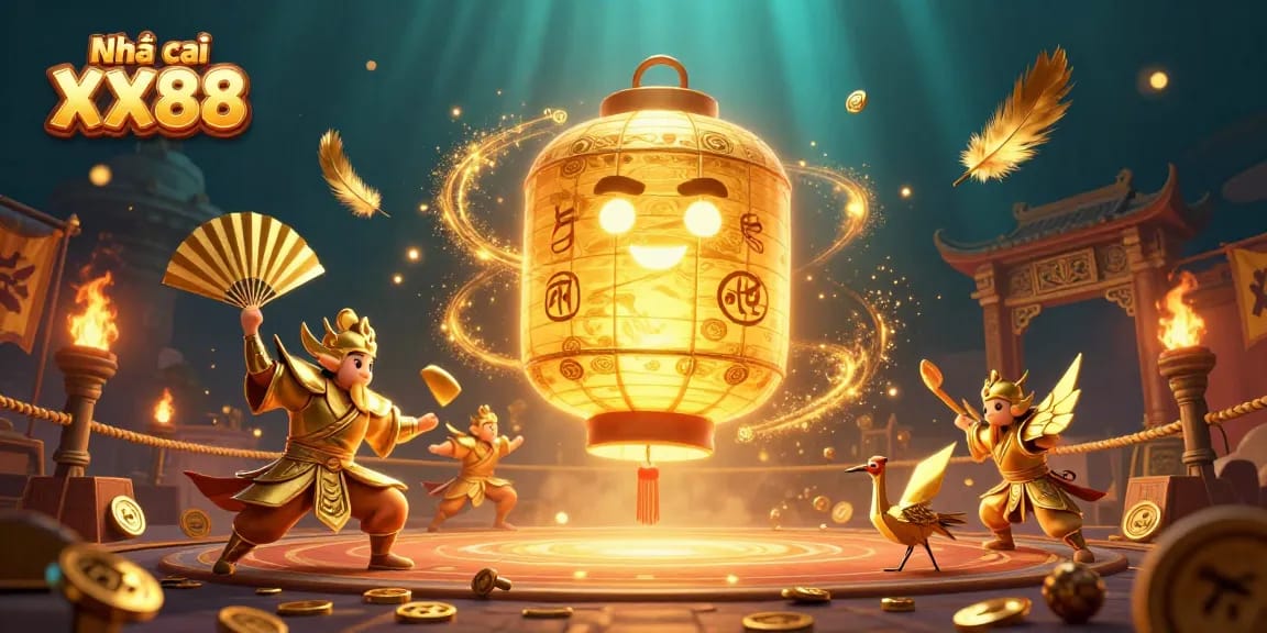 Experience excitement at Nhà cái XX88 with a vibrant casino scene featuring numerous dynamic gambling elements.