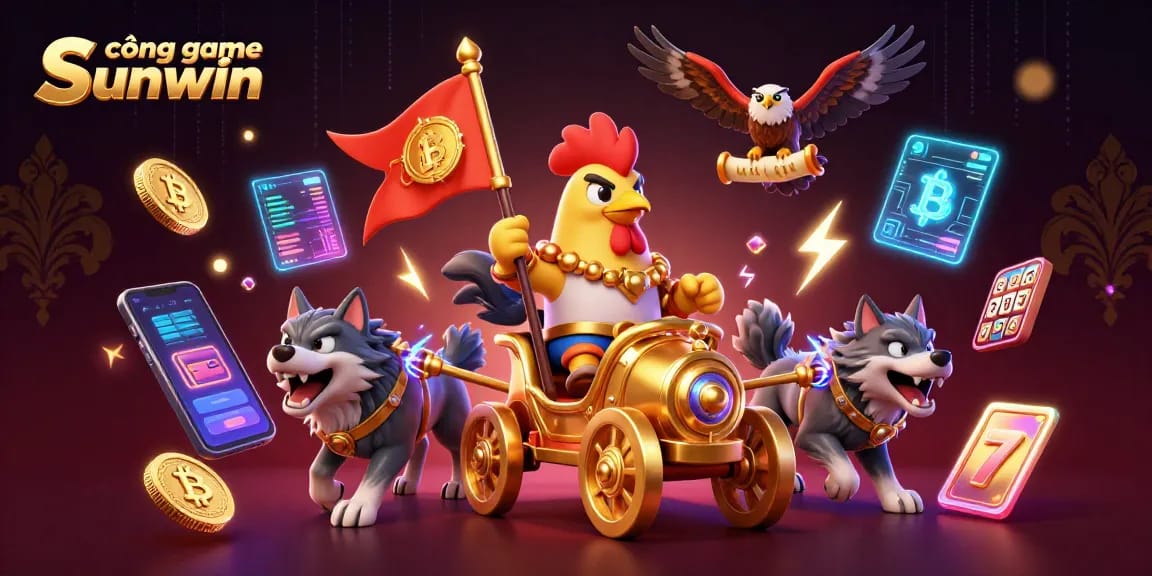 Join the excitement of cổng game sunwin with this vibrant casino-themed 3D illustration.