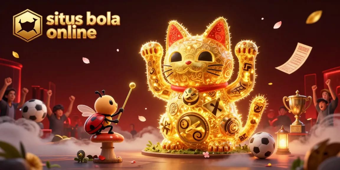Place your bets on situs bola online with a charming lucky cat and dynamic sports themes.