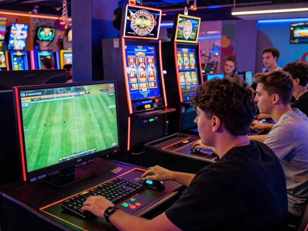 Exciting group experiencing sports betting and casino gaming at VIN88.