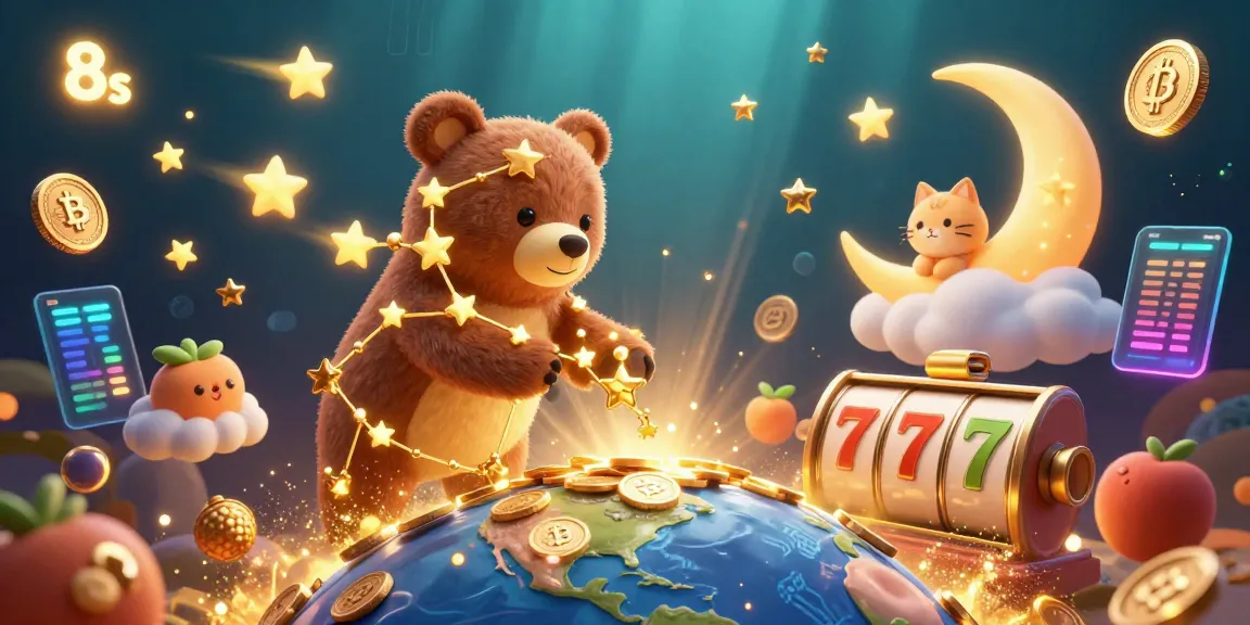 Engage in thrilling slots with 8s while enjoying a magical casino experience featuring vibrant cartoon characters.