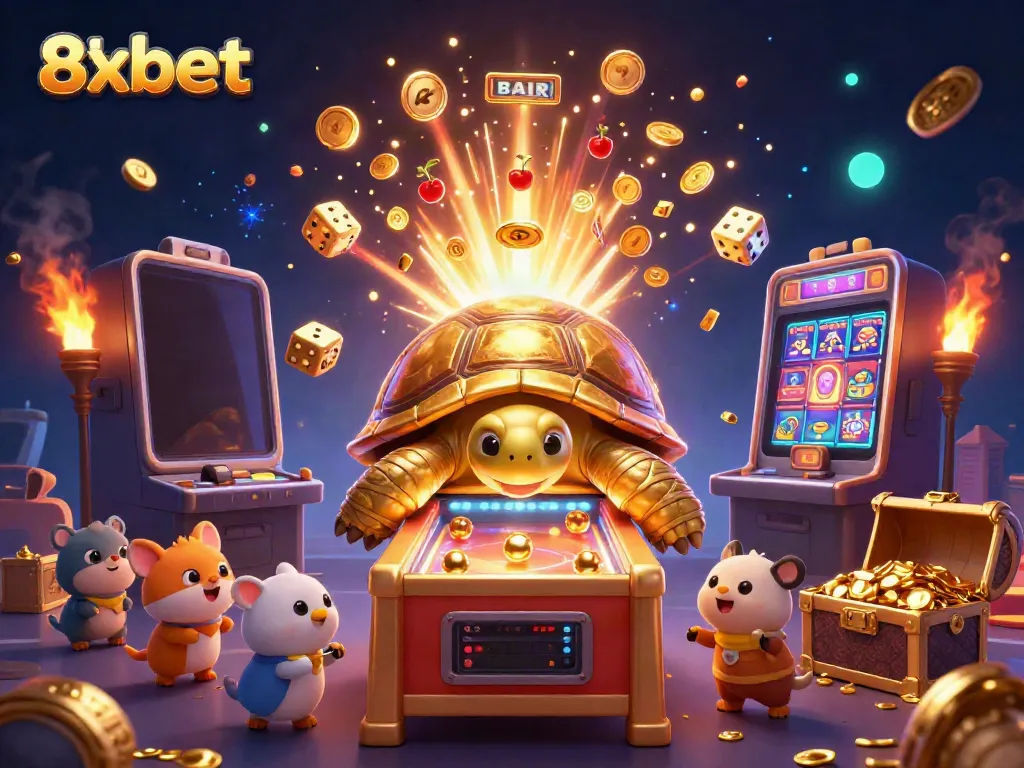 Excited players enjoy the thrilling experience of 8xbet with dynamic gaming visuals and vibrant casino elements.