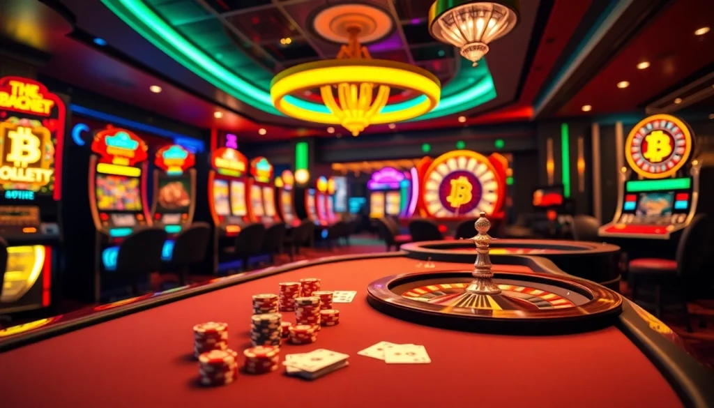Experience the excitement of best crypto casinos with vibrant gaming elements.