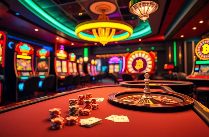 Experience the excitement of best crypto casinos with vibrant gaming elements.