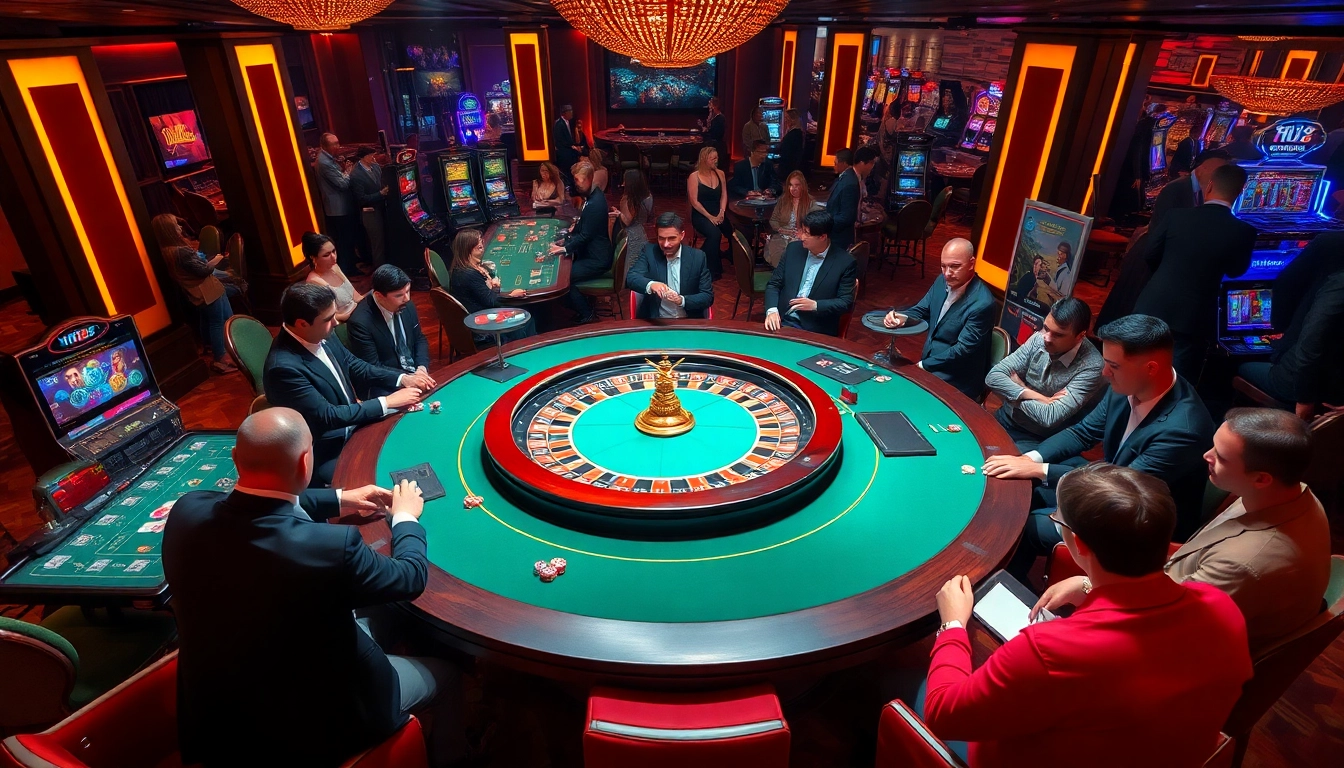 Experience the thrill of winning at HZ88's luxurious casino table games in an inviting setting.