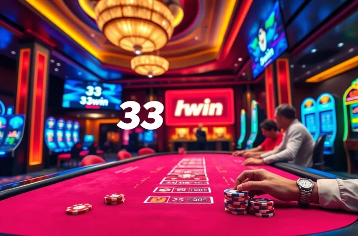 33win online casino offers an engaging gaming experience with vibrant slots and poker tables.