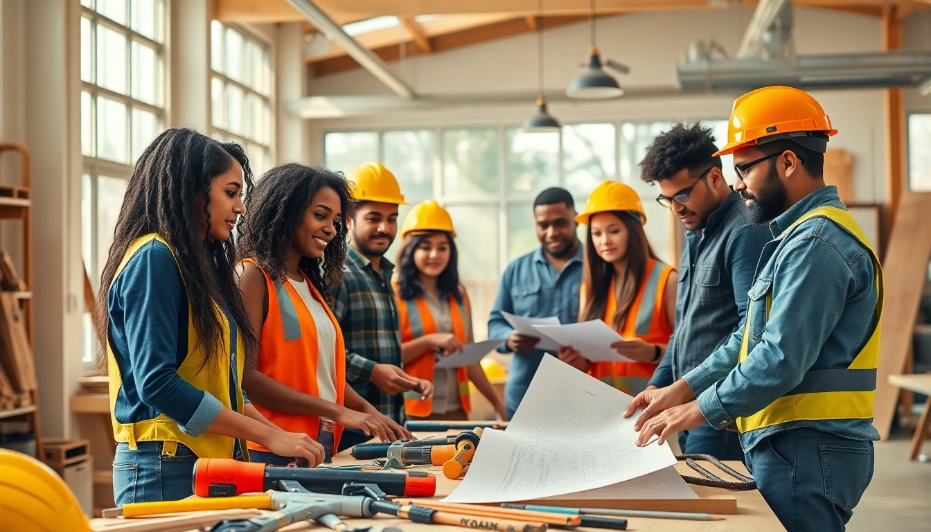 Engaging construction education experience with diverse students in a workshop setting.