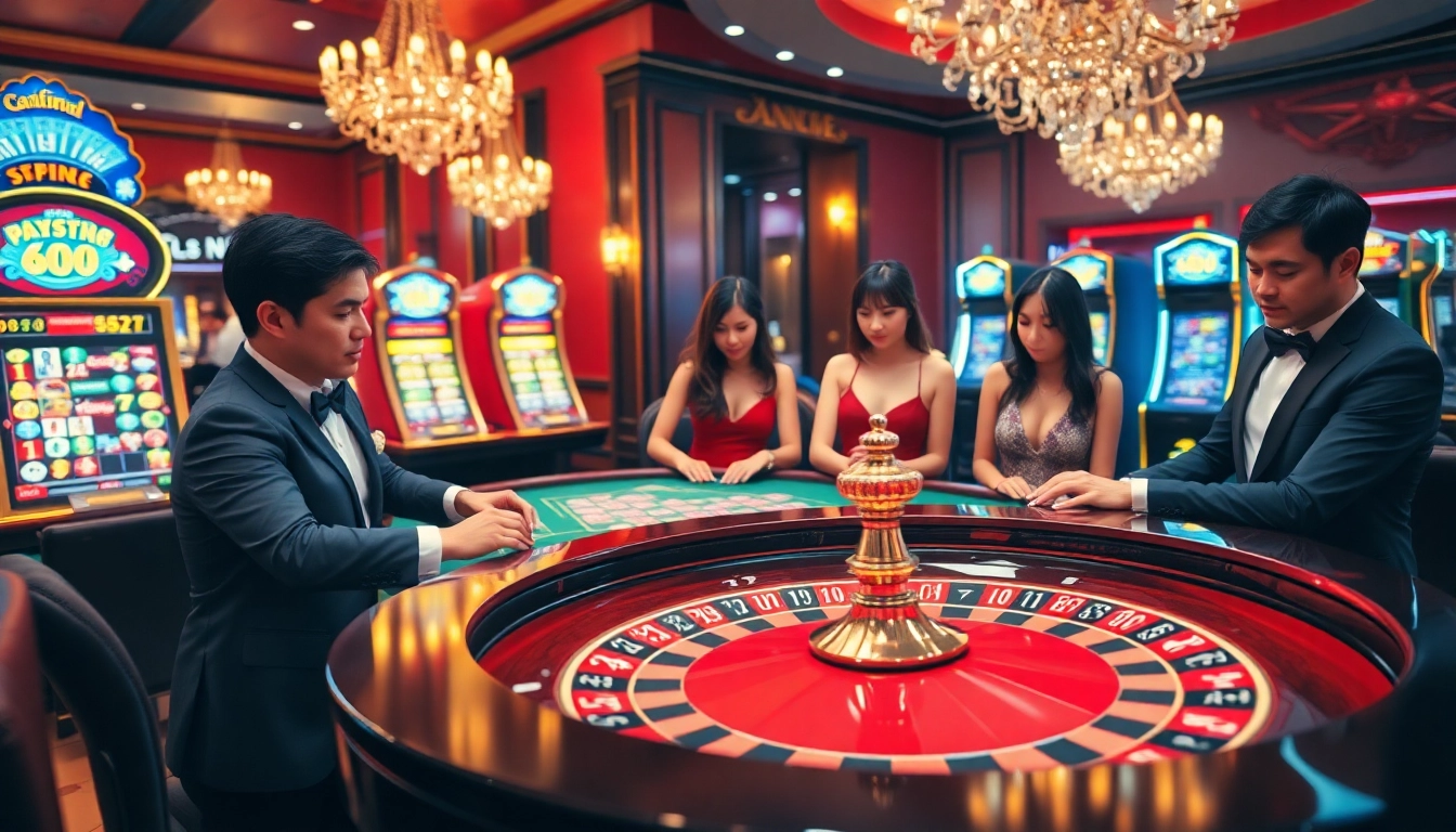 Experience the thrill of TT88 casino gameplay with captivating roulette and poker interaction.