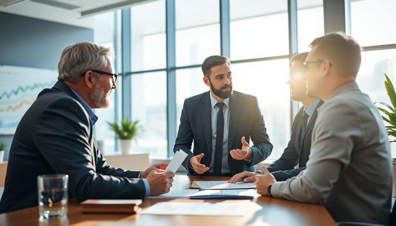 Engaging fiduciary advisor in Hampton VA advising clients in a bright office setting.