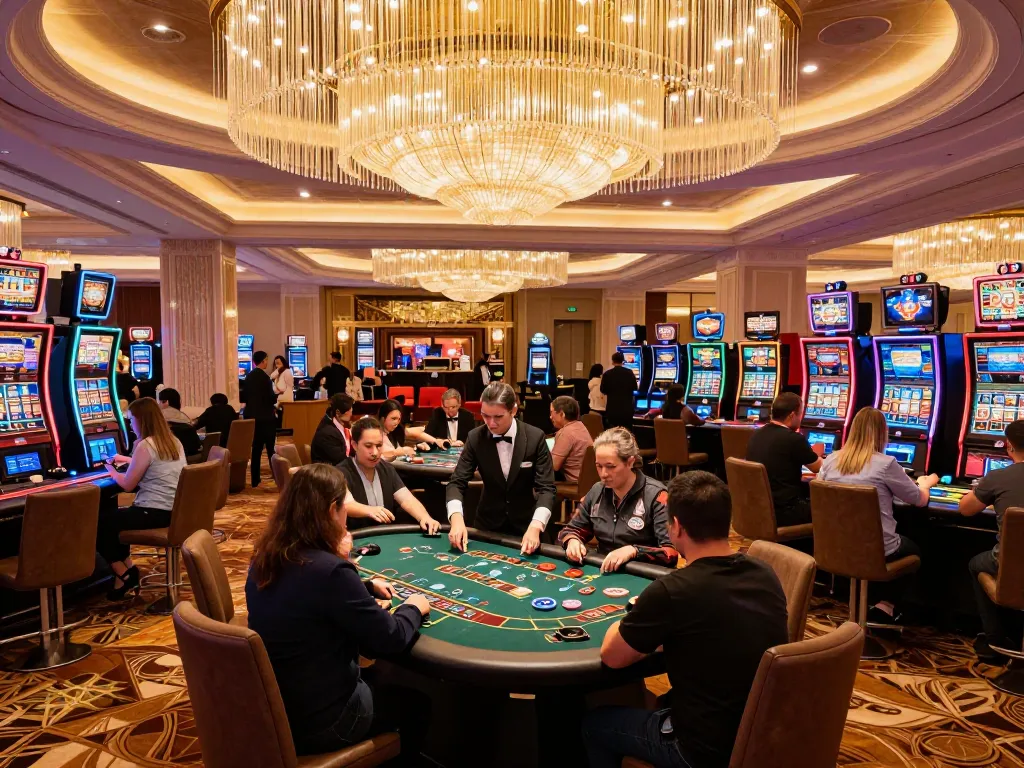 Players enjoying games at CASINO GG88 with vibrant atmosphere and strategic gameplay