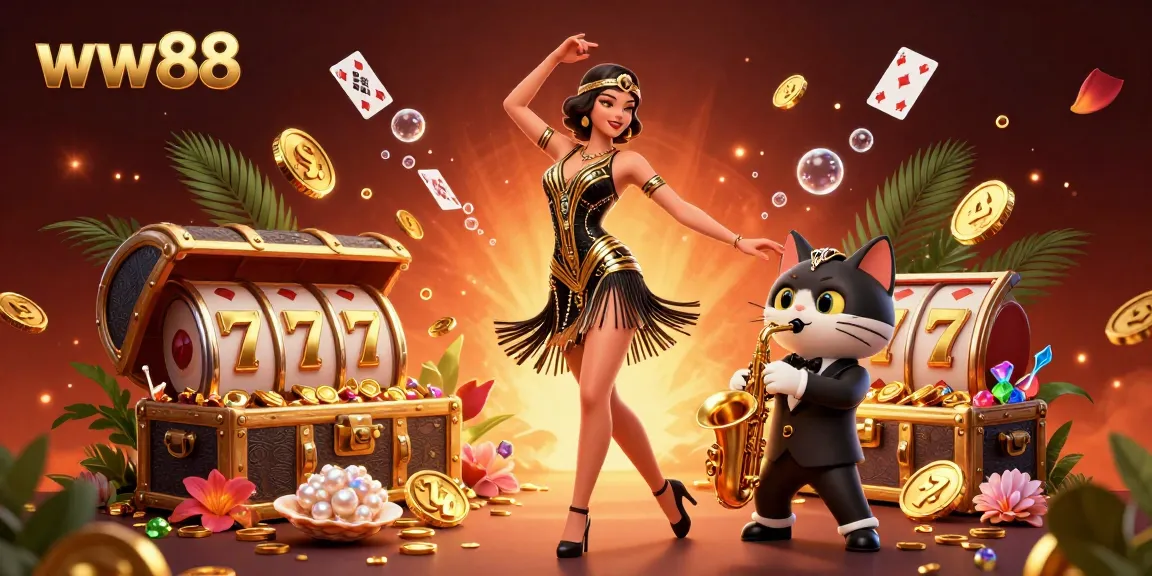 Experience top gaming thrills at ww88 with dynamic 3D casino scenes filled with vibrant action and excitement.