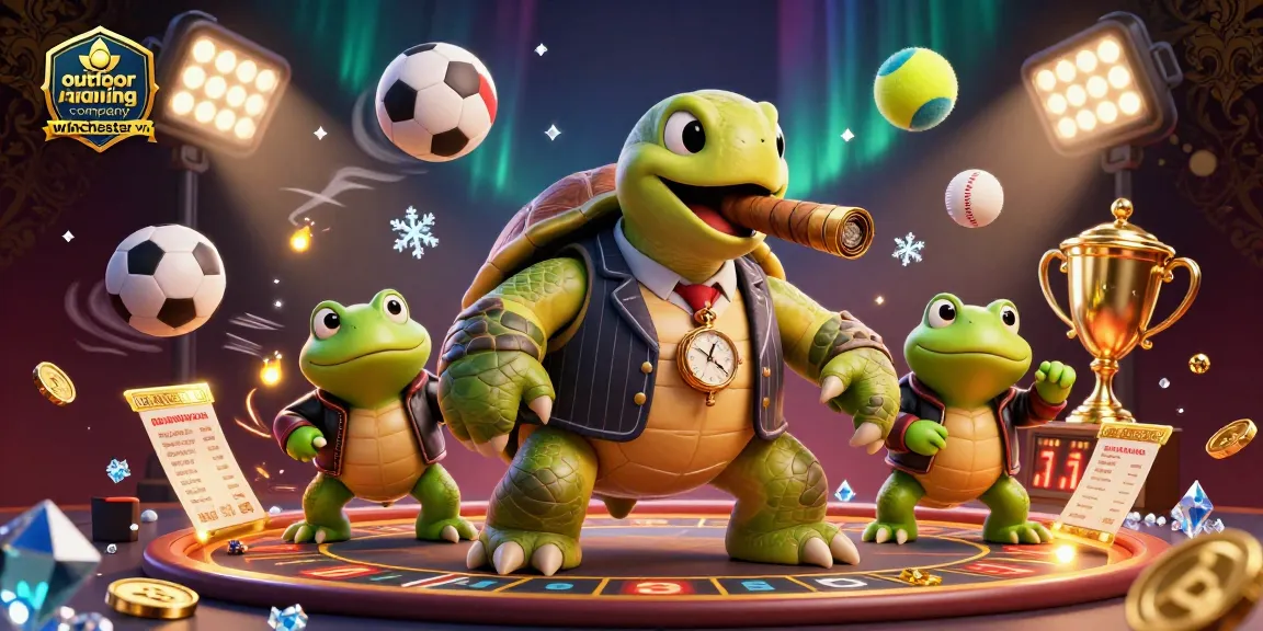 Engage with the outdoor living company winchester va through fun casino-style decorations featuring 3D characters and sports elements.