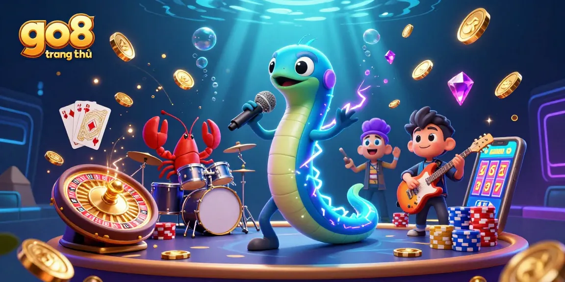 Experience thrilling gameplay at go8 trang chủ with vibrant characters illuminating the underwater casino atmosphere.