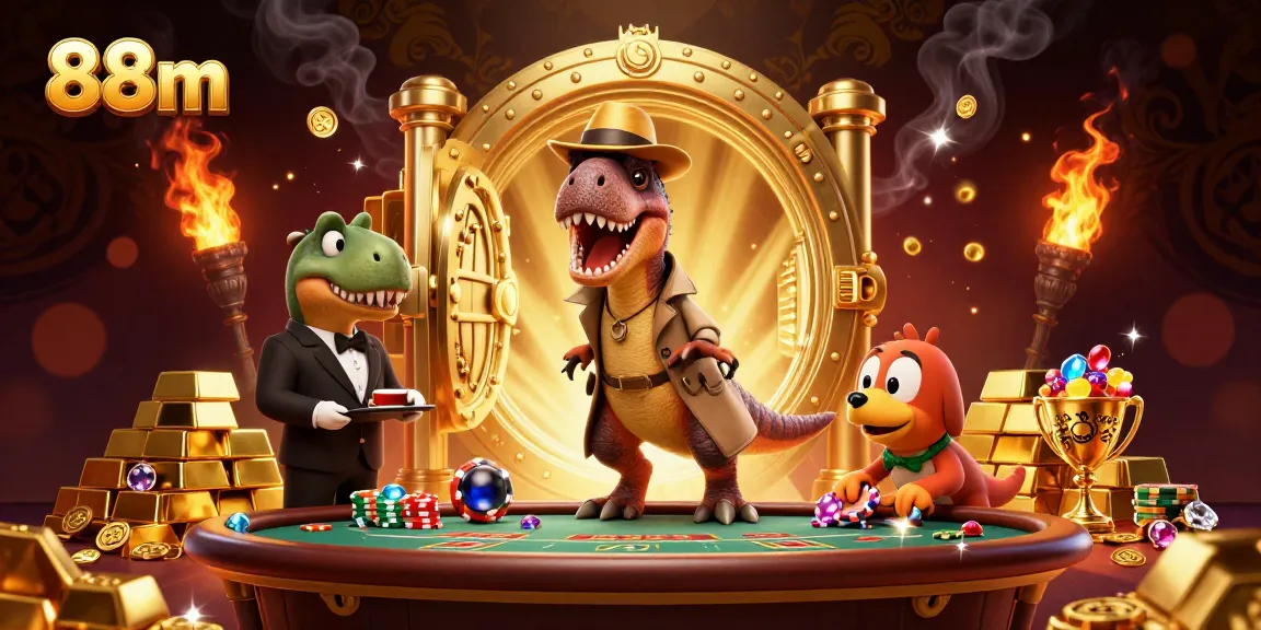 Experience thrilling gambling at 88m with a velociraptor and treasures galore!