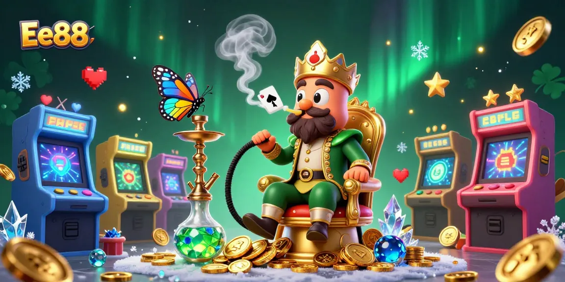 Engage in thrilling gameplay at Ee88 with a vibrant 3D casino scene full of excitement.