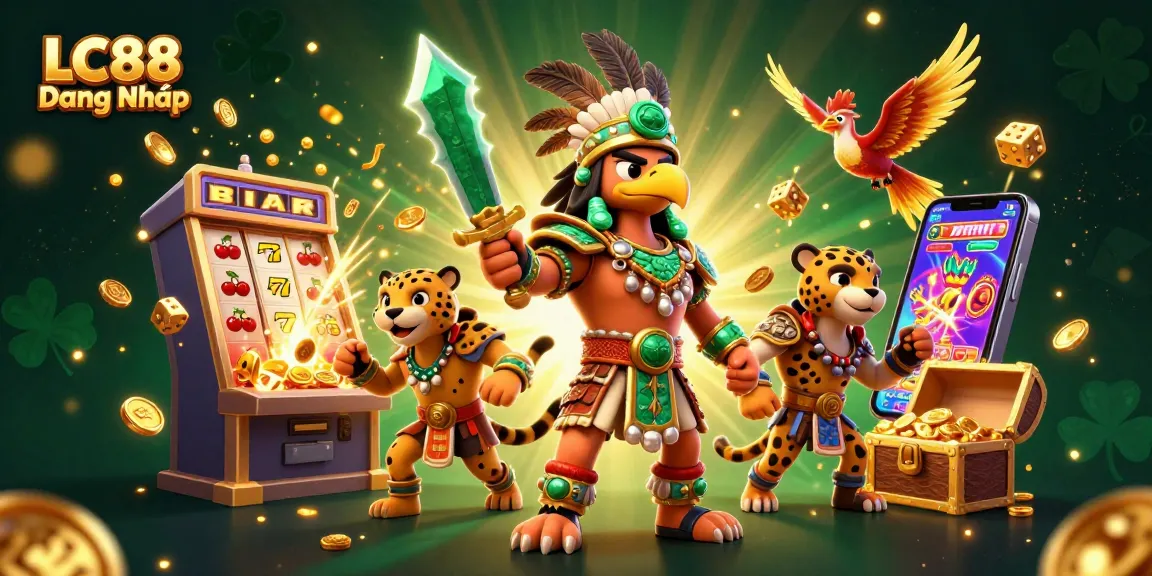 Engage with thrilling LC88 Đăng Nhập gameplay featuring dynamic slots, dice, and vibrant casino elements.