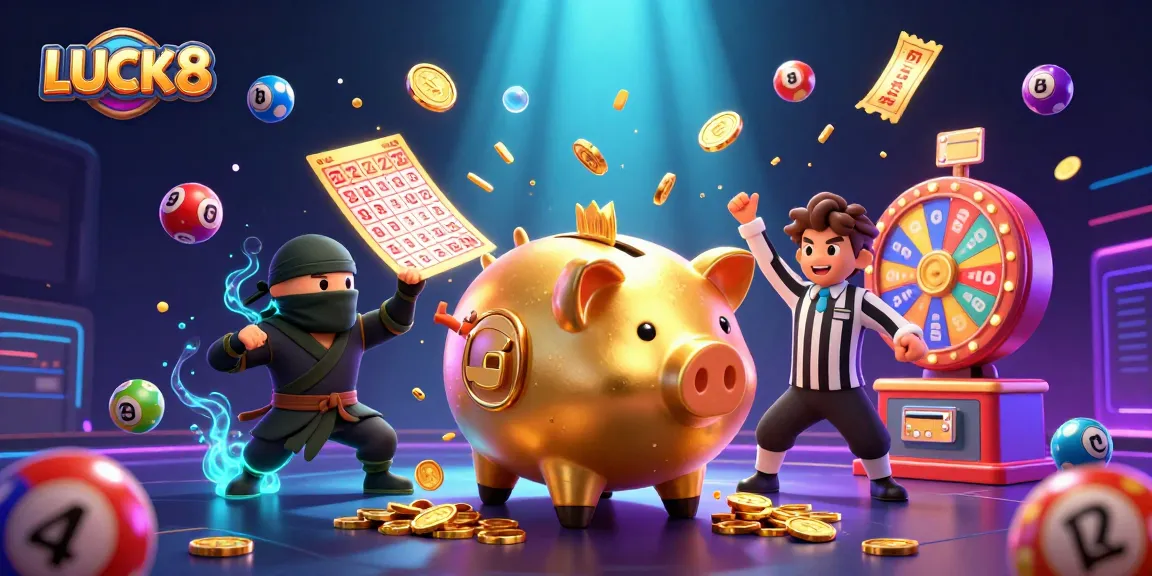 LUCK8 invites players to enjoy thrilling lottery action with vibrant characters and dynamic game elements.