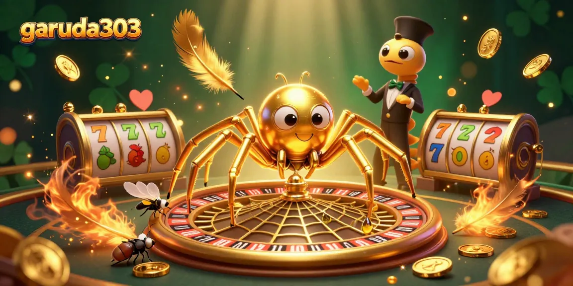 Experience thrilling gameplay at garuda303 with a dynamic roulette wheel scene featuring animated characters and vibrant casino elements.