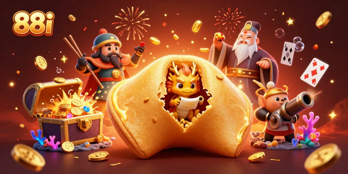 Experience thrilling gaming at 88i with a captivating golden scene mixing luck and casino elements.