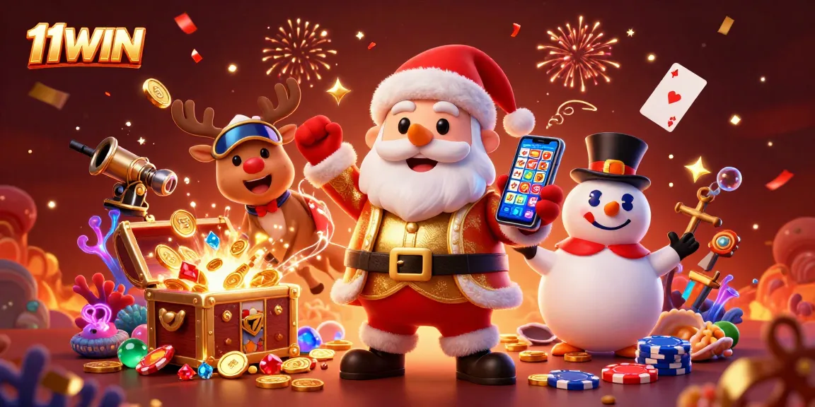 Engage with 11WIN to experience thrilling jackpot slots through a festive casino adventure.