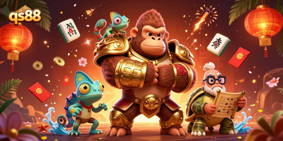 Engage in thrilling gameplay at qs88 with lively 3D characters and vibrant casino elements for an immersive experience.