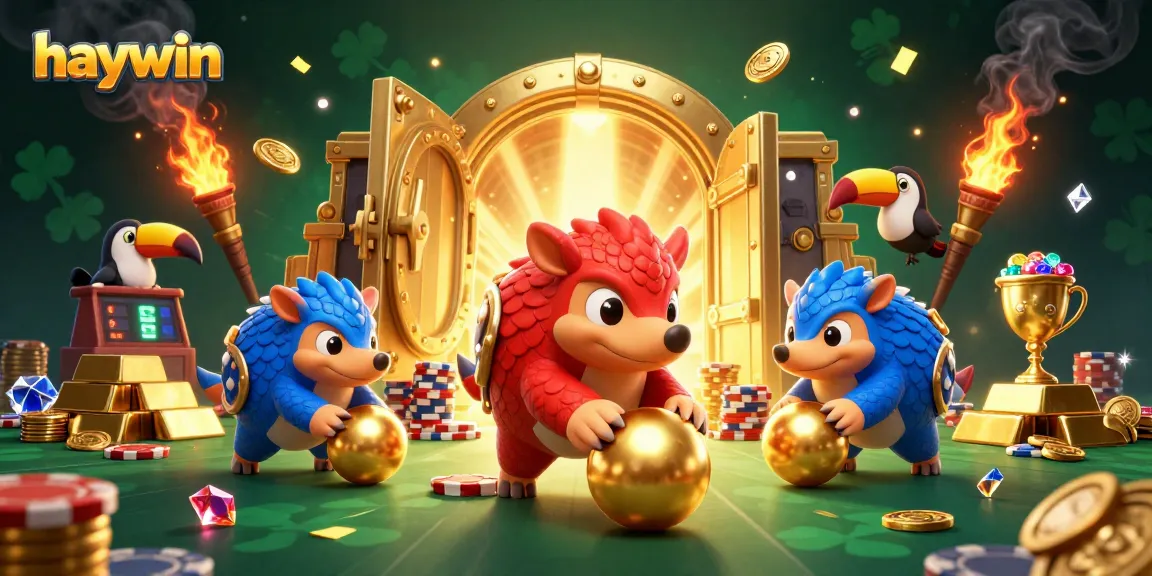 Experience haywin's exciting clash of rival pangolins at the ultimate casino showdown!