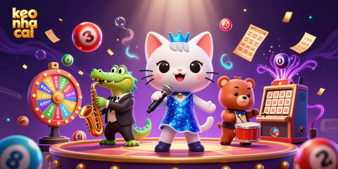 Experience the excitement of keo nha cai with vibrant casino imagery featuring dynamic characters and gambling elements.