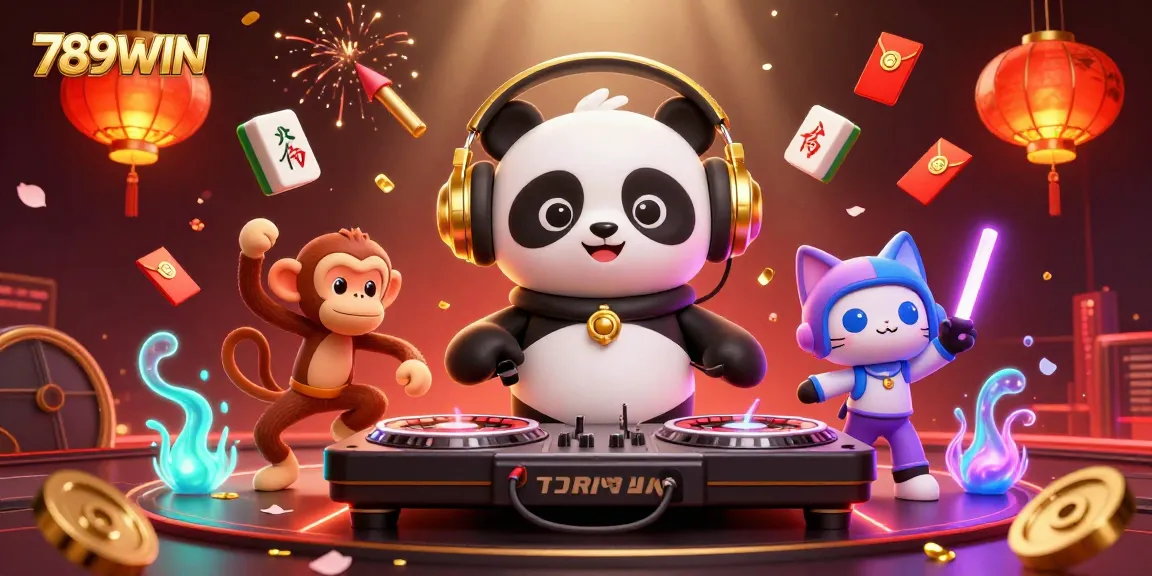 Engage with 789WIN's thrilling casino experience featuring vibrant characters and dynamic game elements.
