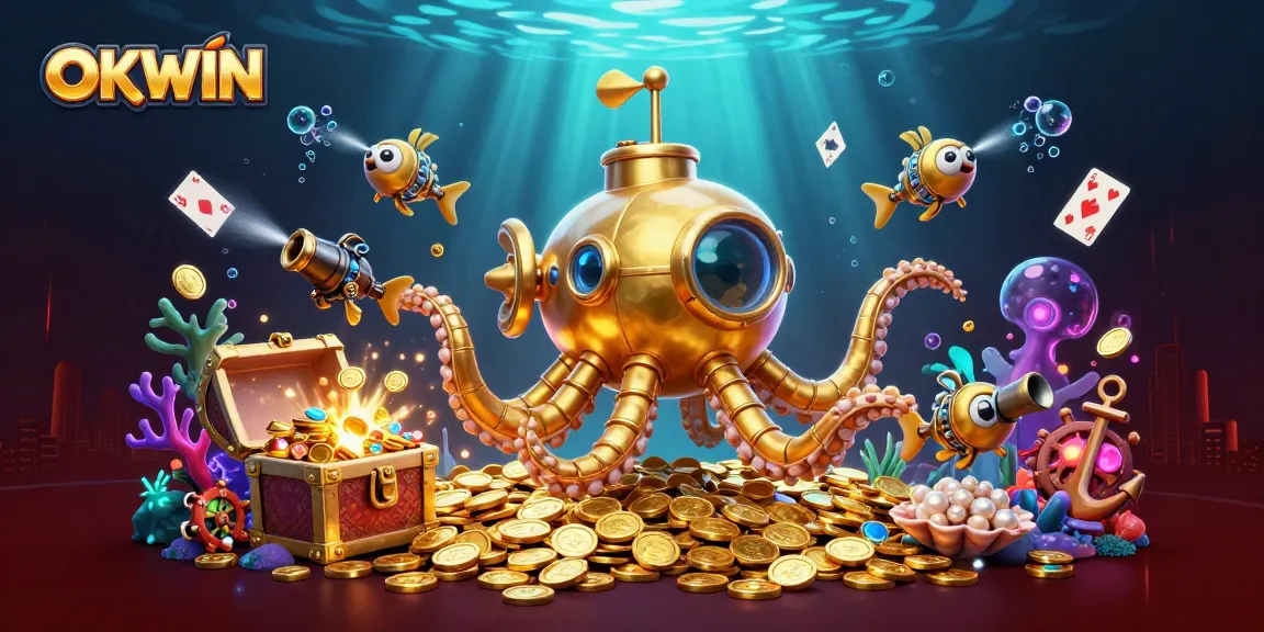 Experience exciting wins with OKWIN in a vibrant underwater world loaded with treasures.