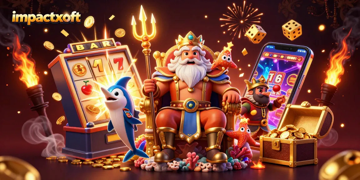 Spin and win with impactxoft featuring Neptune and a jackpot slot machine!