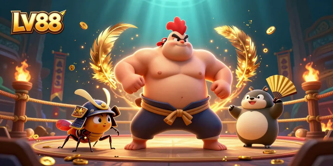 Engage in thrilling gameplay at LV88 with intense fighting action in a vibrant casino arena.